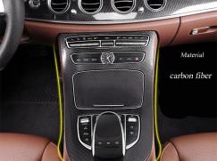 Car Center Console Panel decoration cover trim carbon fiber Car styling 2pcs For Mercedes Benz New E class W213 200 300 2016-17